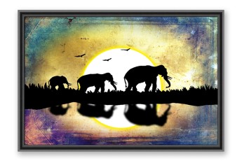 Moldura preta para telas | Quadro pronto