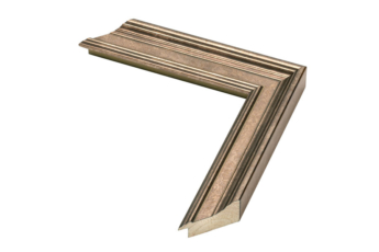 Moldura bronze para quadros por medida | Perfil e amostra